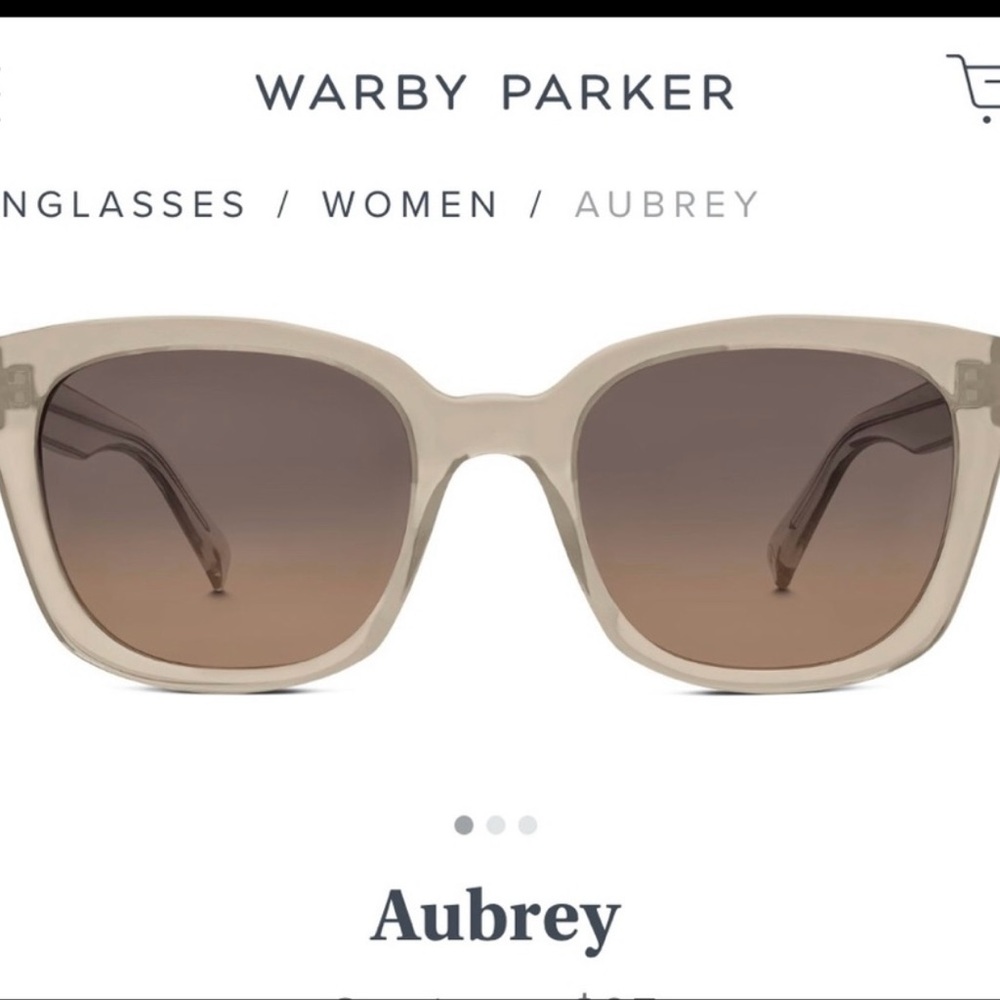 Warby Parker Sunglasses Aubrey 205 Brown Translucent FRAMES ONLY 55-21-142